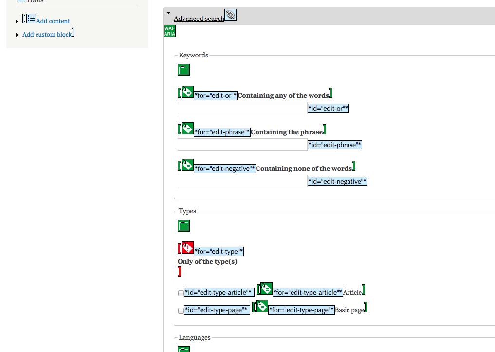 Test that fieldsets still work with simplytest.me